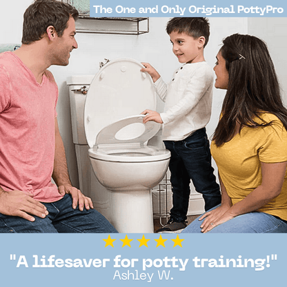 PottyPro - Family Toilet Seat with Built-In Child Seat